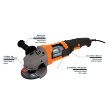 Cargar imagen en el visor de la galería, Esmeriladora angular 4-1/2', profesional, 1300 W