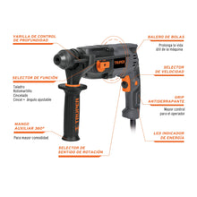 Cargar imagen en el visor de la galería, Rotomartillo SDS Plus, 2 Joules