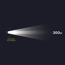 Cargar imagen en el visor de la galería, Linterna recargable, led cree, 150 lm con 3 pilas D