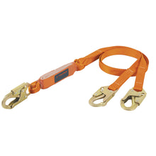 Cargar imagen en el visor de la galería, Línea de vida doble gancho chico con absorbedor impacto,ANSI