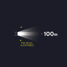 Cargar imagen en el visor de la galería, Linterna de aluminio con 1 pila AA, 40 lúmenes, 1 LED
