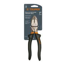 Cargar imagen en el visor de la galería, Pinza profesional para electricista 7', mango de vinil