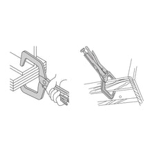 Cargar imagen en el visor de la galería, Pinza de presión tipo 'C' de 18', con mordaza fija