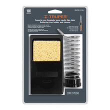 Cargar imagen en el visor de la galería, Base para cautín tipo lápiz con limpiador de esponja