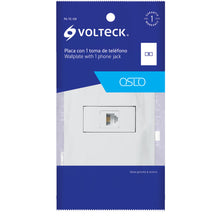 Cargar imagen en el visor de la galería, Placa armada con entrada para teléfono, línea Oslo, blanco