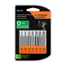 Cargar imagen en el visor de la galería, Juego de 7 puntas Torx, 2'