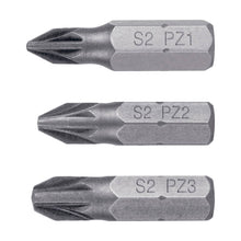 Cargar imagen en el visor de la galería, Juego de puntas Pozidriv, 1', 5 piezas