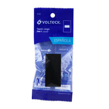 Cargar imagen en el visor de la galería, Tapón ciego, 1 módulo, línea Española, color negro
