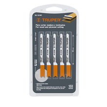 Cargar imagen en el visor de la galería, Segueta caladora,cortes curvos madera,zanco u,14dpp,5 pzas