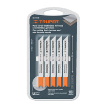 Cargar imagen en el visor de la galería, Segueta caladora,cortes rectos metal, zanco u,12dpp,5 pzas