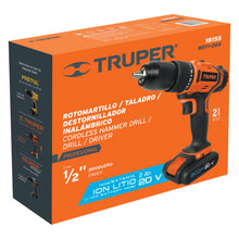 Cargar imagen en el visor de la galería, Rotomartillo inalámbrico, batería ion litio, 20 V, 1/2'