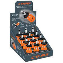 Cargar imagen en el visor de la galería, Desarmador tipo trompo con matraca, 6 puntas dobles