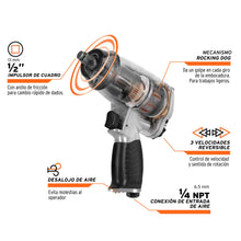 Cargar imagen en el visor de la galería, Llave neumática de impacto, 1/2'