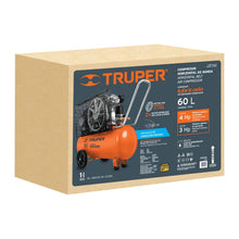 Cargar imagen en el visor de la galería, Compresor horizontal 60 L, 4 HP (potencia máxima ), 120 V