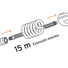 Cargar imagen en el visor de la galería, Manguera tipo resorte para compresor, 1/4' x 50 ft