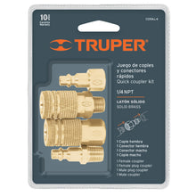 Cargar imagen en el visor de la galería, Juego de 2 conectores y 2 coples para compresor de aire