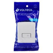 Cargar imagen en el visor de la galería, Placa armada con timbre, blanco, línea Italiana.