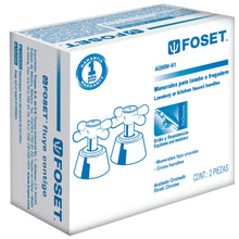 Cargar imagen en el visor de la galería, Juego 2 manerales tipo cruceta para lavabo, Aqua