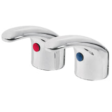 Cargar imagen en el visor de la galería, Juego 2 manerales tipo palanca para lavabo, Aqua