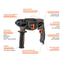 Cargar imagen en el visor de la galería, Rotomartillo SDS Plus, 3 Joules