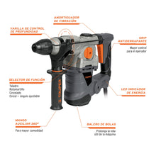 Cargar imagen en el visor de la galería, Rotomartillo SDS Plus, 6 Joules