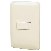 Cargar imagen en el visor de la galería, Placa armada con timbre, marfil, línea Italiana