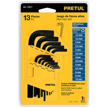 Cargar imagen en el visor de la galería, Juego de 13 llaves Allen milimétricas c/organizador, Pretul
