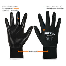 Cargar imagen en el visor de la galería, Guantes de nylon recubiertos de nitrilo, chicos, Pretul