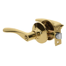 Cargar imagen en el visor de la galería, Cerradura Basic manija, cil metal, baño, latón brillante