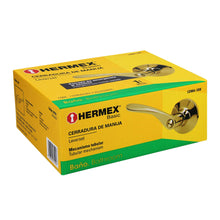 Cargar imagen en el visor de la galería, Cerradura Basic manija, cil metal, baño, latón brillante