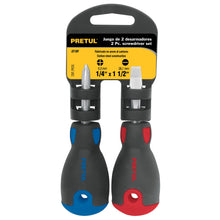 Cargar imagen en el visor de la galería, Juego desarmadores, tipo trompo, 2 pzas,Comfort Grip, Pretul