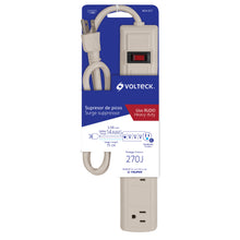 Cargar imagen en el visor de la galería, Multicontacto uso rudo, 6 entradas, supresor, 270 joules