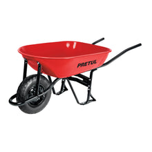 Cargar imagen en el visor de la galería, Carretilla 5.5ft3,neum.ref, bastidor bipartido, roja, Pretul