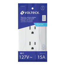 Cargar imagen en el visor de la galería, Placa armada contacto dúplex, 2 polos + tierra Classic