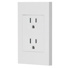 Cargar imagen en el visor de la galería, Placa armada contacto dúplex, 3 módulos, Española, blanco