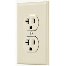 Cargar imagen en el visor de la galería, Placa armada contacto dúplex,2 polos, línea Standard, marfil