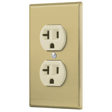 Cargar imagen en el visor de la galería, Placa armada contacto dúplex,2 polos,línea Standard, alumini