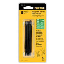 Cargar imagen en el visor de la galería, Juego 8 llaves torx, tipo navaja, Pretul