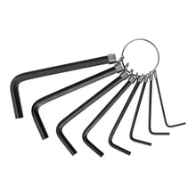 Cargar imagen en el visor de la galería, Juego de 8 llaves Allen tipo llavero, milimétricas, Pretul