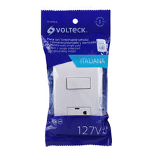 Cargar imagen en el visor de la galería, Placa armada contacto e interruptor, blanco, línea Italiana