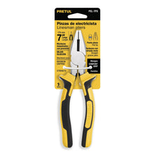 Cargar imagen en el visor de la galería, Pinza para electricista 7', mango comfort grip, Pretul