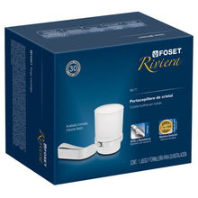 Cargar imagen en el visor de la galería, Portavaso cepillero, cromado, línea Riviera