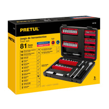 Cargar imagen en el visor de la galería, Juego de puntas y dados, 81 piezas, Pretul