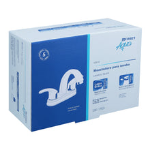 Cargar imagen en el visor de la galería, Mezcl. lavabo, manerales palanca, cuello alto, acero inox,Aq