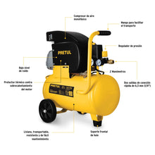 Cargar imagen en el visor de la galería, Compresor, 20 L, 3-1/2 HP (potencia máxima), 120 V, Pretul