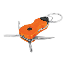Cargar imagen en el visor de la galería, Multiherramienta con led, tipo llavero, 6 funciones