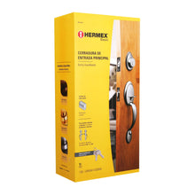 Cargar imagen en el visor de la galería, Cerradura, cromo mate, mariposa, pomo-jaladera, Hermex Basic