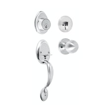 Cargar imagen en el visor de la galería, Cerradura, cromo mate, mariposa, pomo-jaladera, Hermex Basic