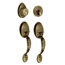 Cargar imagen en el visor de la galería, Cerradura entrada, latón antiguo, mariposa, Hermex Basic