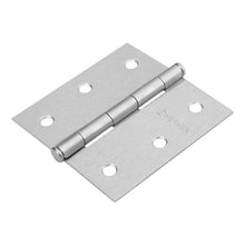 Cargar imagen en el visor de la galería, Bisagra cuadrada 3', acero cromo mate, plana, Hermex Basic